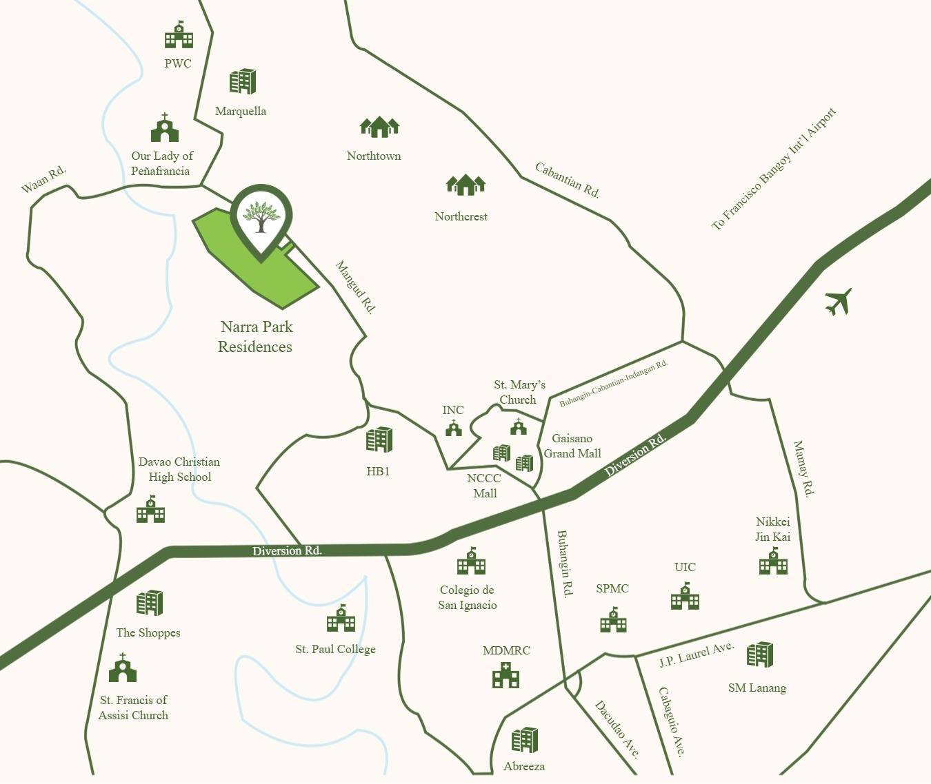 Narra Park Residences Location Map