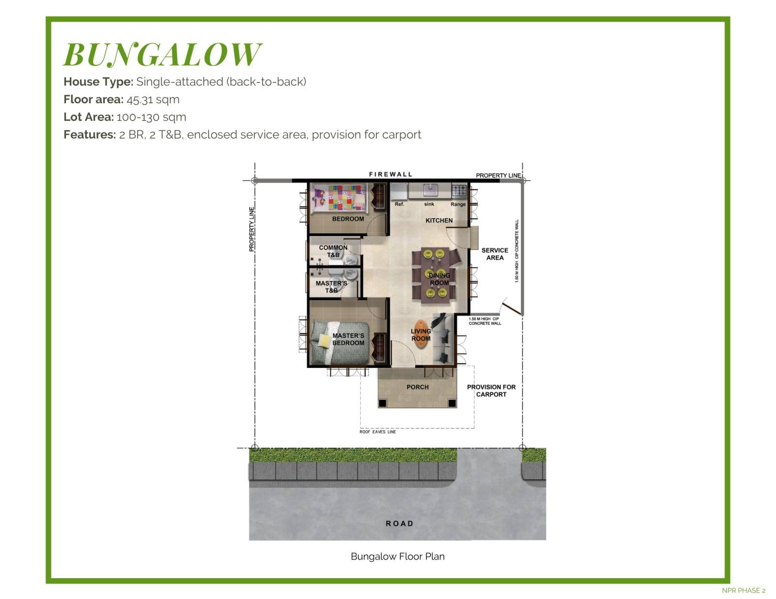 Bungalow - Bungalow w/o Loft Blueprint